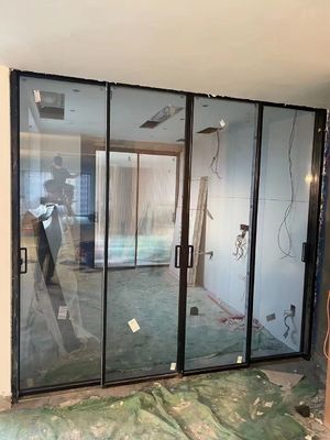 Weatherproof Aluminium Sliding Security Doors , Residential Large Sliding Glass Doors