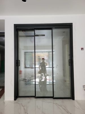 Black Aluminium Sliding Doors Single / Double / Triple / Laminated / Low-E Glass