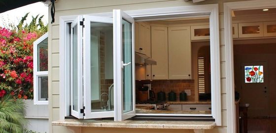 Affordable Soundproof Aluminum Bifold Windows High Security Double Glazed