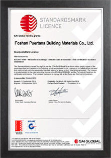 Китай Foshan WY Building Technology Co., Ltd. Сертификаты